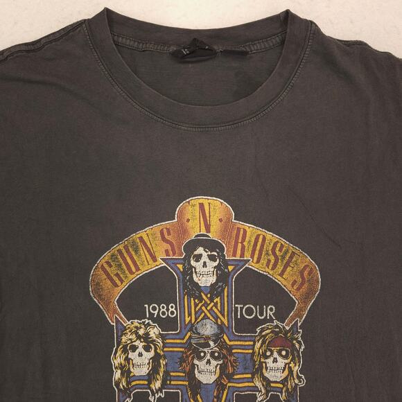 Guns N Roses Short Sleeve Graphic Band T Shirt Adult Mens Size XL Gray - Picture 1 of 9